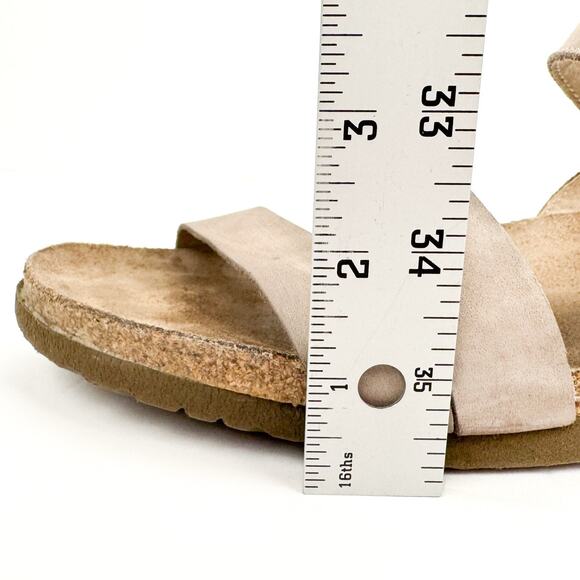 Noat Kayla Gray Suede Nubuck Leather Strappy Wedge Sandal 13 Comfort Lightweight - Picture 10 of 16